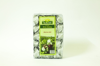 Trà xanh Tân Cương Thái Nguyên ướp hoa nhài, đóng gói 10gr đựng trong hộp nhựa 250gr(gồm 25 gói 10gr)
