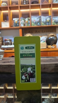 Trà xanh Tân Cương ướp hoa Nhài, đóng gói 10gr, đựng trong hộp thiếc 250gr